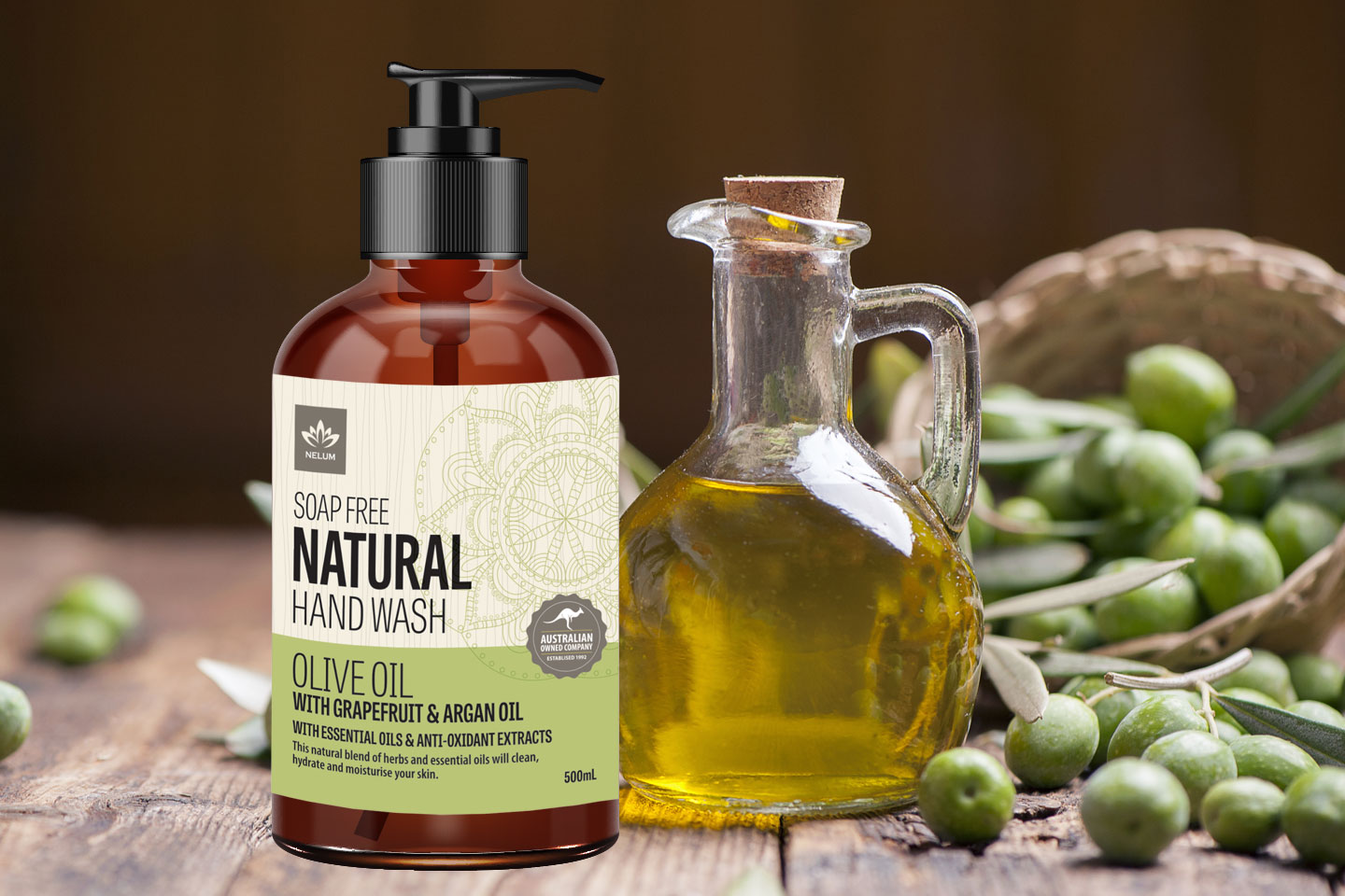 natural Olive Oil Hand Wash